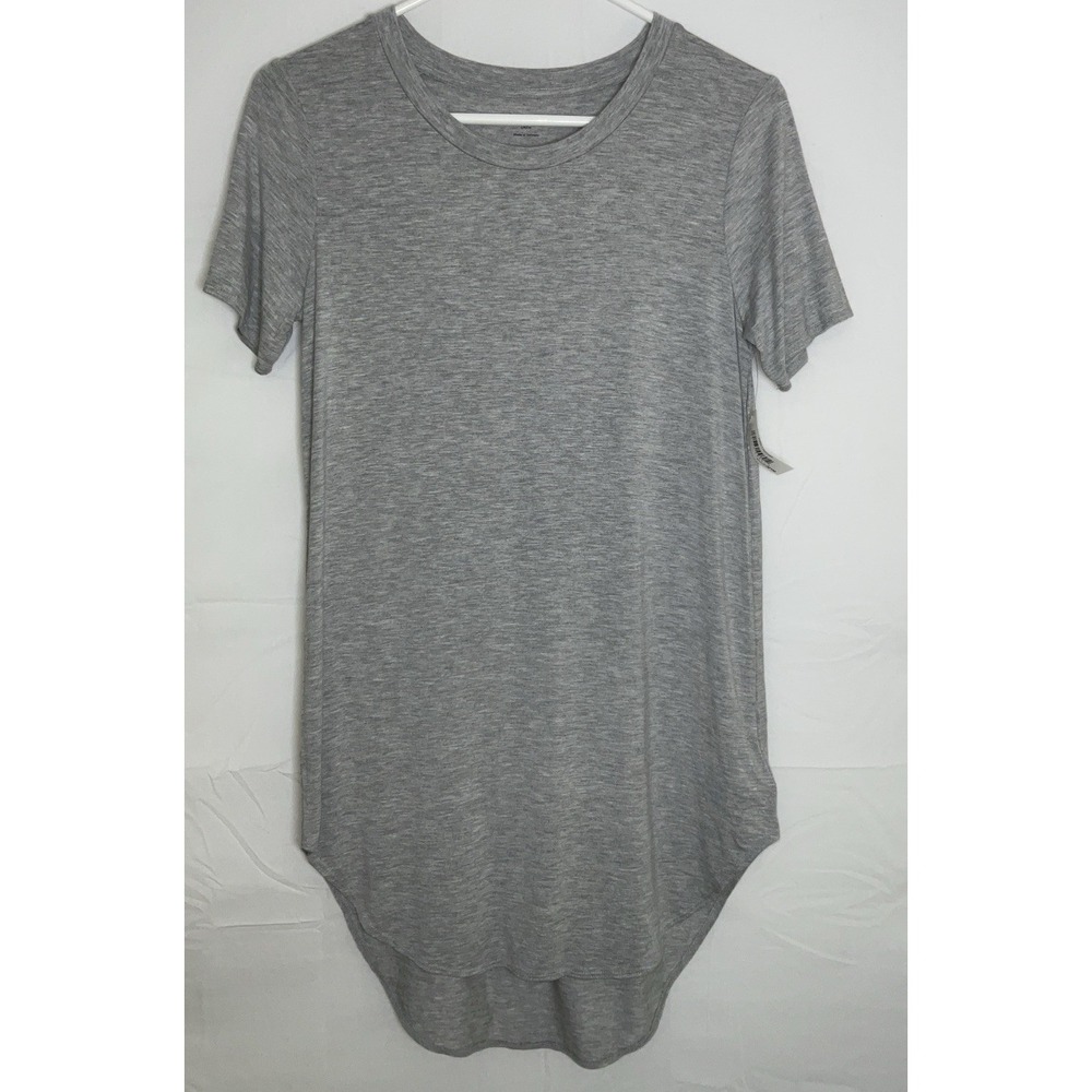 NWT Women's Daily Ritual Jersey Short Sleeve Open Crewneck T-Shirt Gray Small